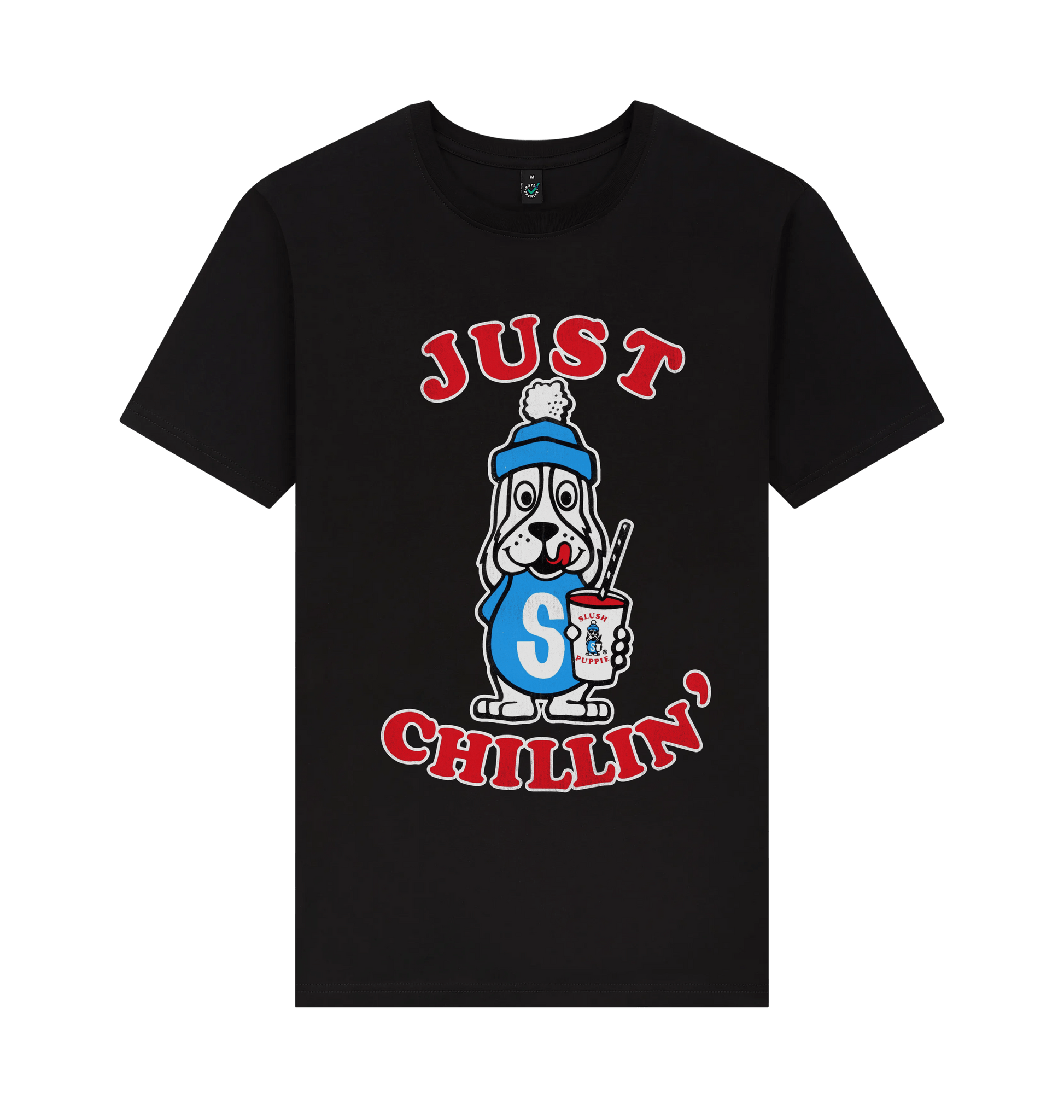 Black Printed T-shirt Front
