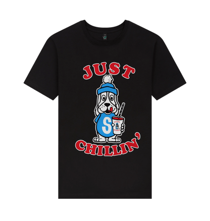 Black Printed T-shirt Front