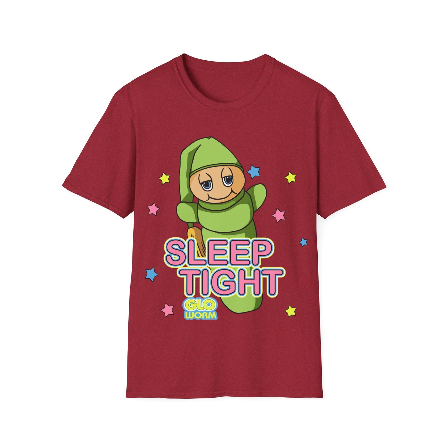 Retro Sleep Tight Glow Worm Unisex T-Shirt