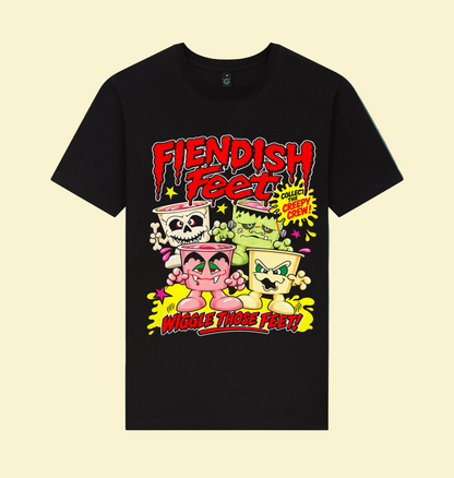 Black Printed T-shirt Front