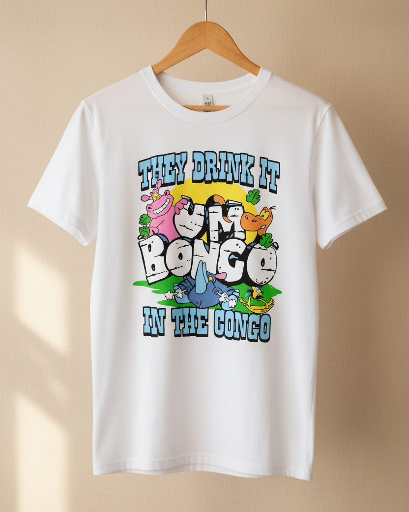 White Printed T-shirt Front