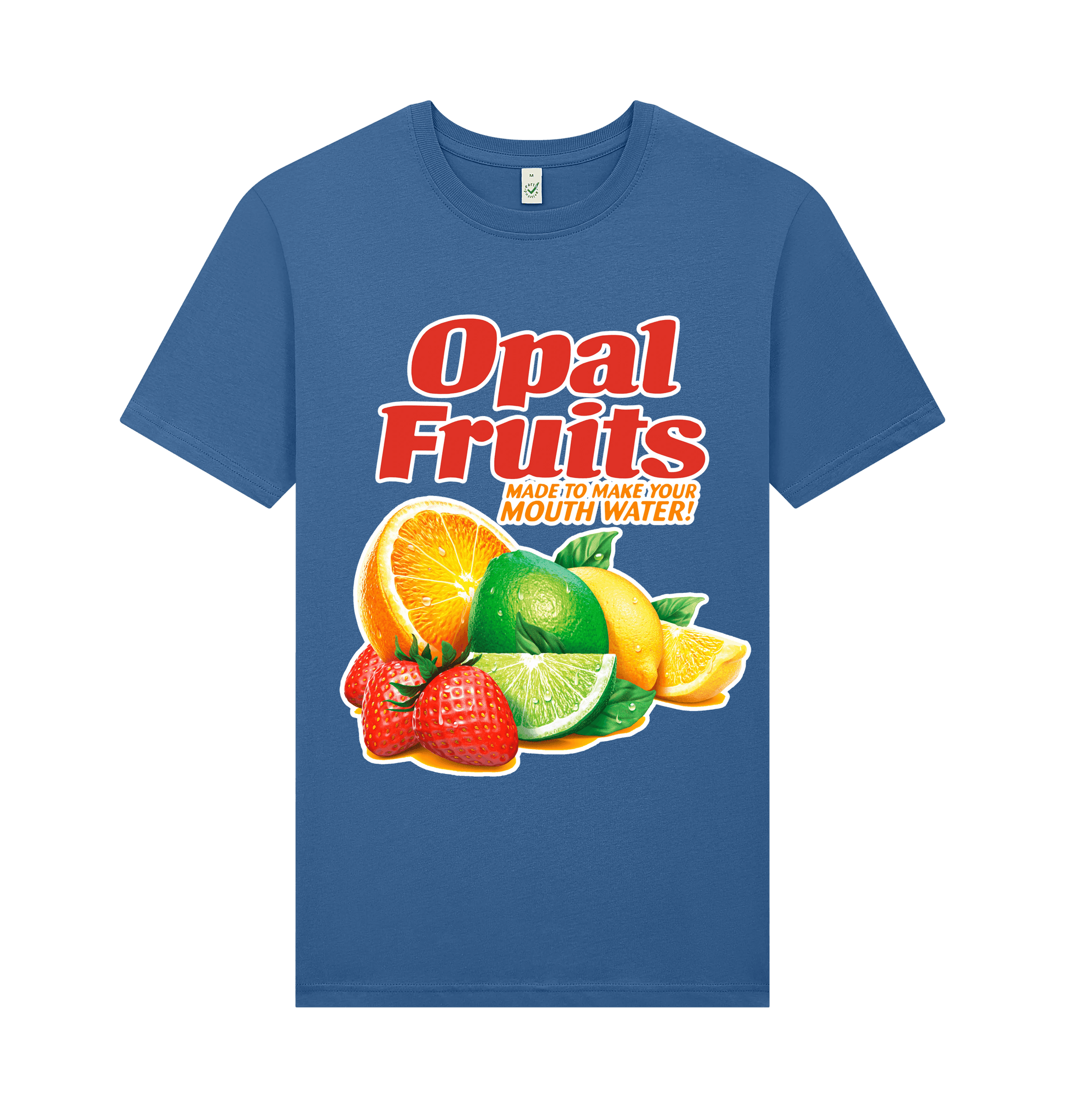 Faded Denim Printed T-shirt Front