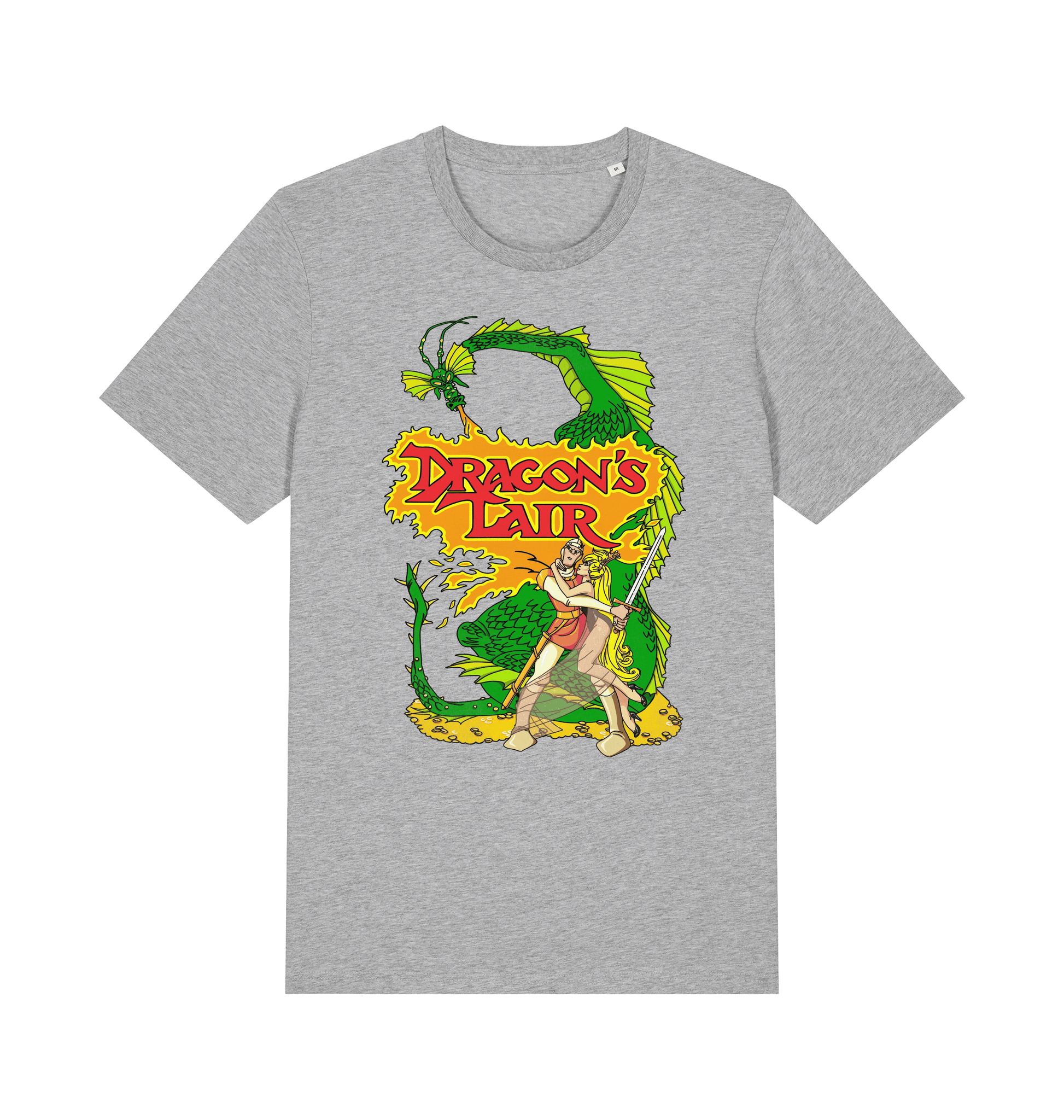 Heather Grey Printed T-shirt Front