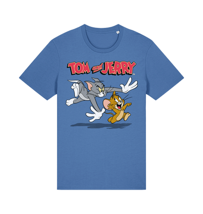 Bright Blue Printed T-shirt Front