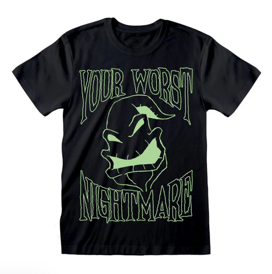 THE NIGHTMARE BEFORE CHRISTMAS - OOGIE BOOGIE GLOW IN THE DARK INK - T-SHIRT