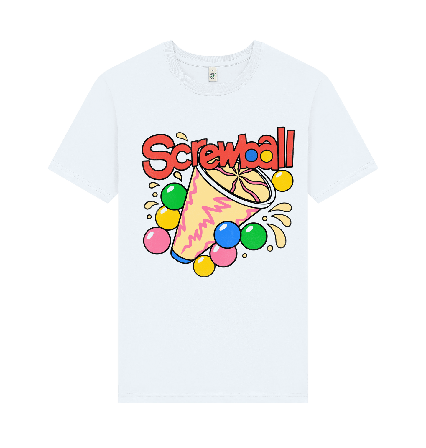 White Printed T-shirt Front