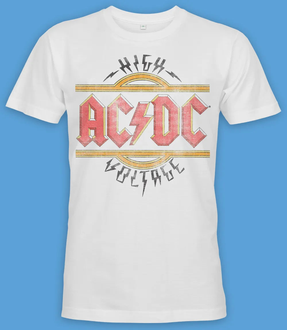 AC/DC Vintage High Voltage T-Shirt - Men's/Unisex – Retro Tees Clothing