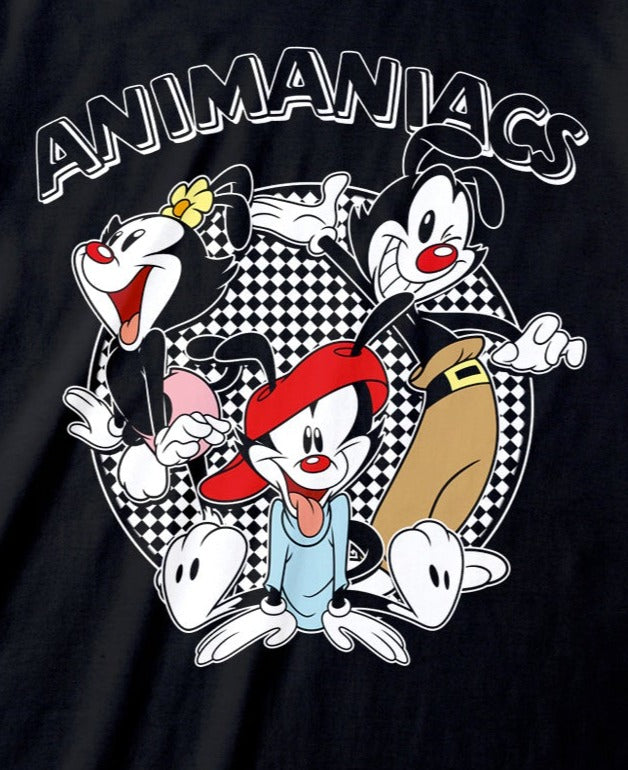Animaniacs Chequered Logo T-Shirt Men's/Unisex – Retro Tees Clothing