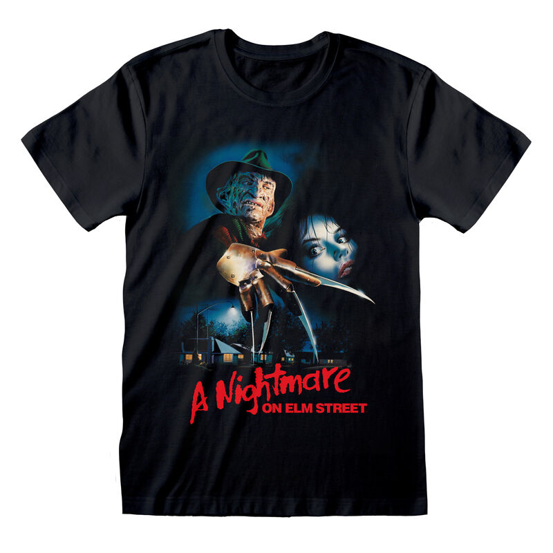 A Nightmare On Elm Street - Logo Poster Black T-Shirt