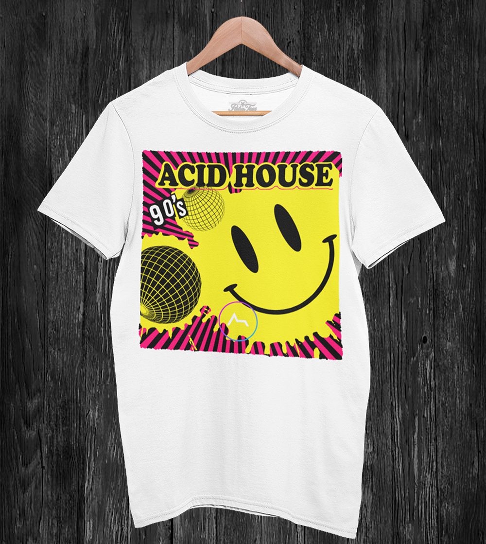 90s Acid House Smiley T-Shirt