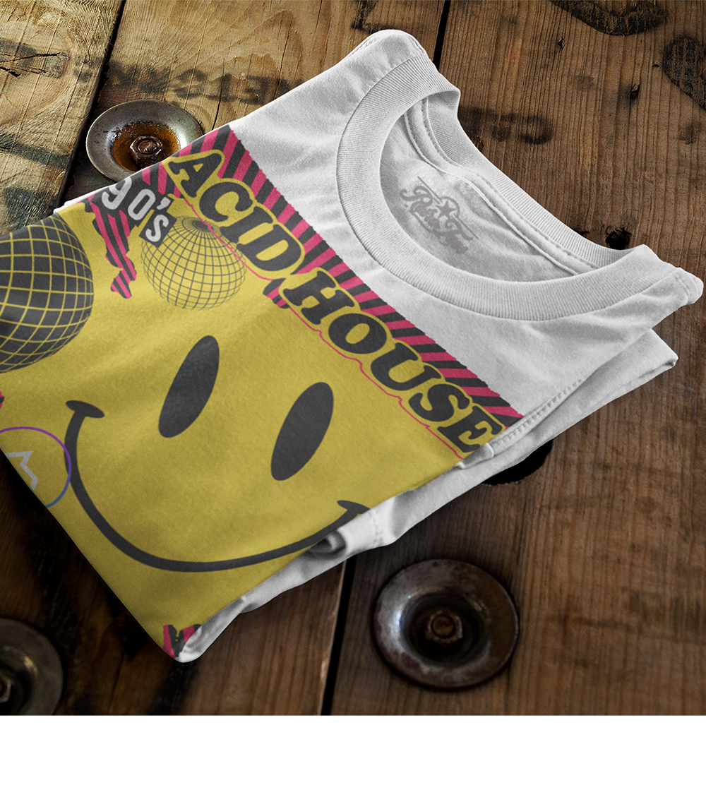 90s Acid House Smiley T-Shirt