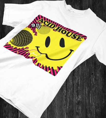 90s Acid House Smiley T-Shirt