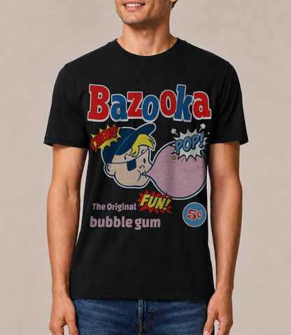 Retro Bazooka Bubble Gum Unisex Men's T-Shirt