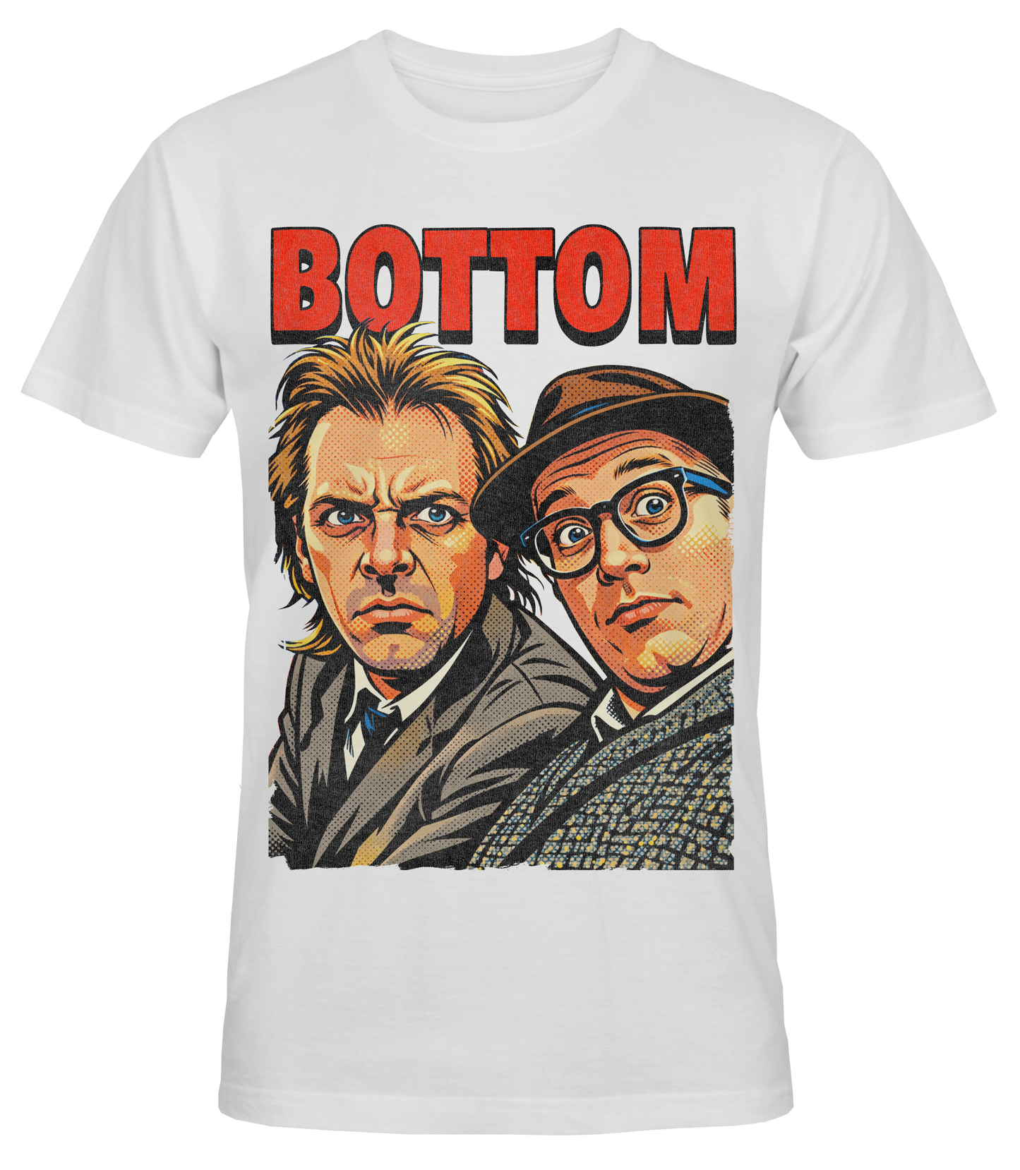 Vintage Comedy Duo T-Shirt — 90s TV "BOTTOM"