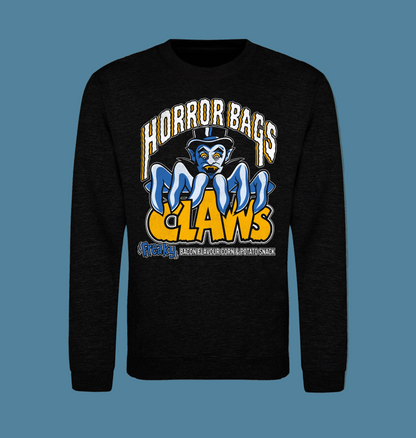 Black Smoke Printed Sweater Horror Bags Freaky claws
