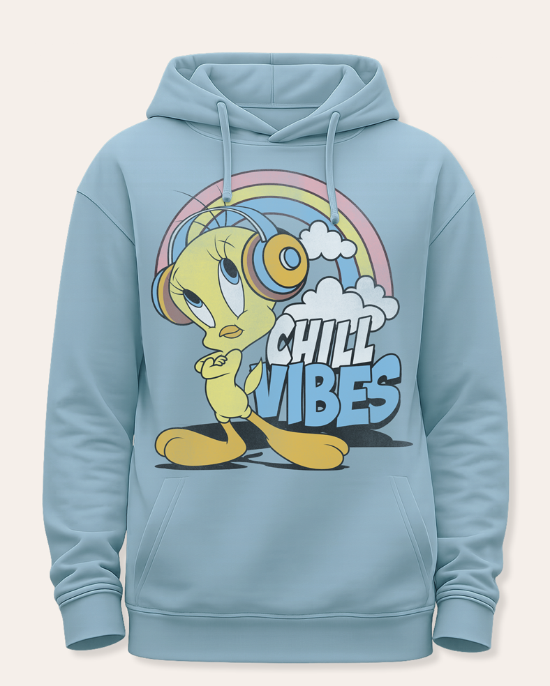 LOONEY TUNES TWEETY CHILL VIBES HOODIE