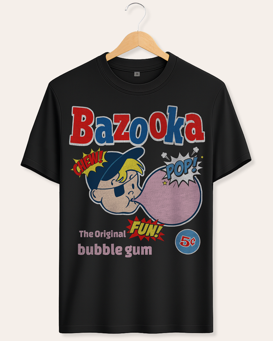 Retro Bazooka Bubble Gum Unisex Men's T-Shirt