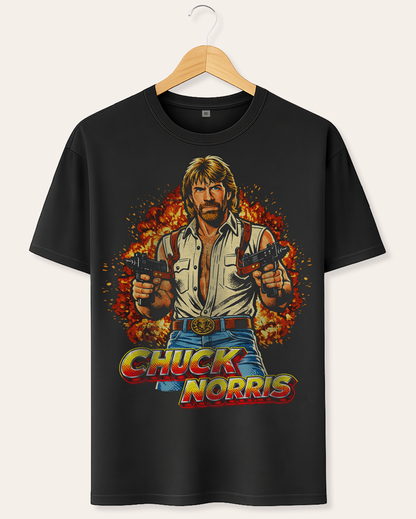 Retro Action Hero Tribute T-Shirt – Legendary Tough Guy Tee
