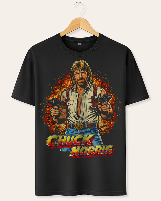 Retro Action Hero Tribute T-Shirt – Legendary Tough Guy Tee