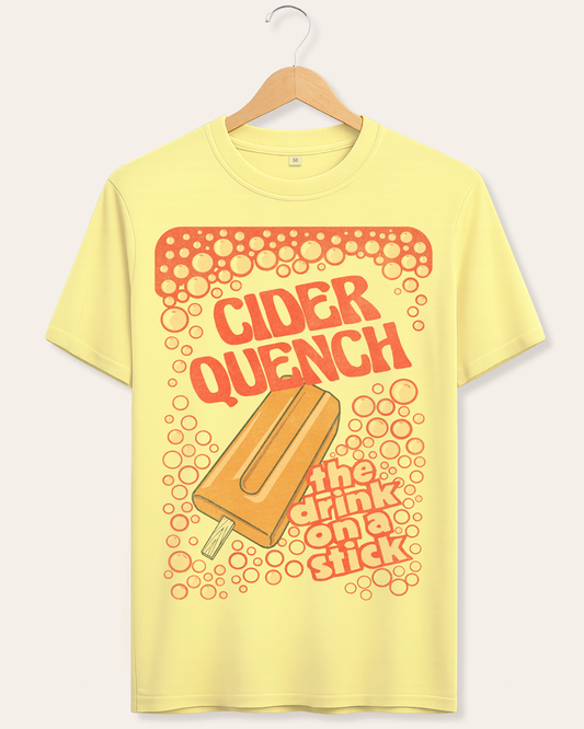 Cider Quench Retro Ice Lolly Fizz Unisex T-Shirt