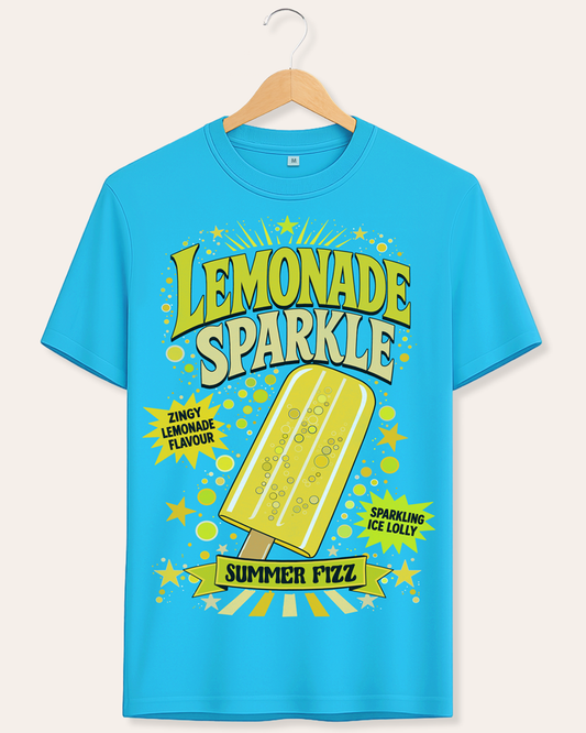 Lemonade Sparkle Retro Ice Lolly Unisex T-Shirt