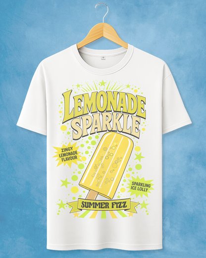 Retro Lemonade Sparkle Ice Lolly Unisex Men's T-Shirt