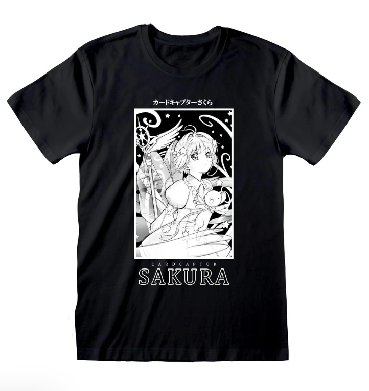 CARDCAPTOR SAKURA - BLACK AND WHITE BOX - T-SHIRT