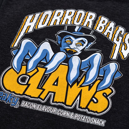 Close up Black Smoke Printed Sweater Horror Bags Claws