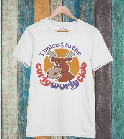 Retro Curly Wurly Club T-Shirt - Fun Graphic Unisex Top - Retro Tees