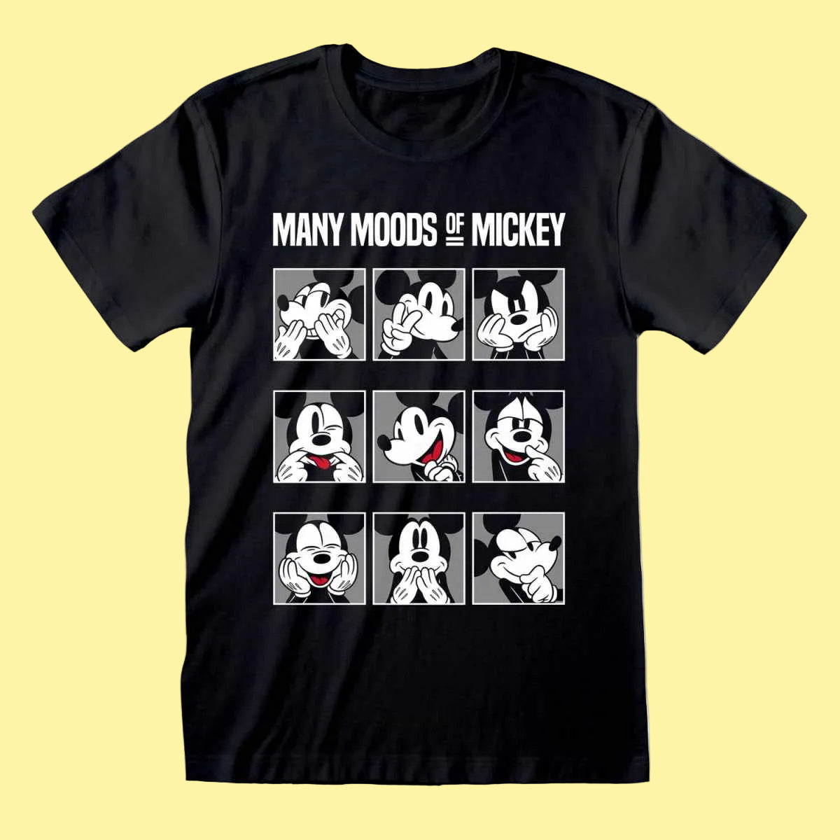 Disney short sleeve black t-shirt featuring Mickey Mouse design