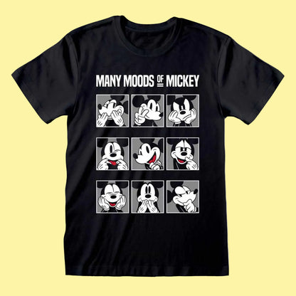Disney short sleeve black t-shirt featuring Mickey Mouse design