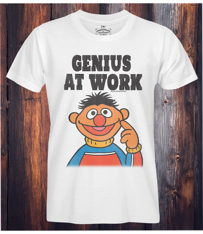 Sesame Street Genius At Work Unisex T-shirt - Medium