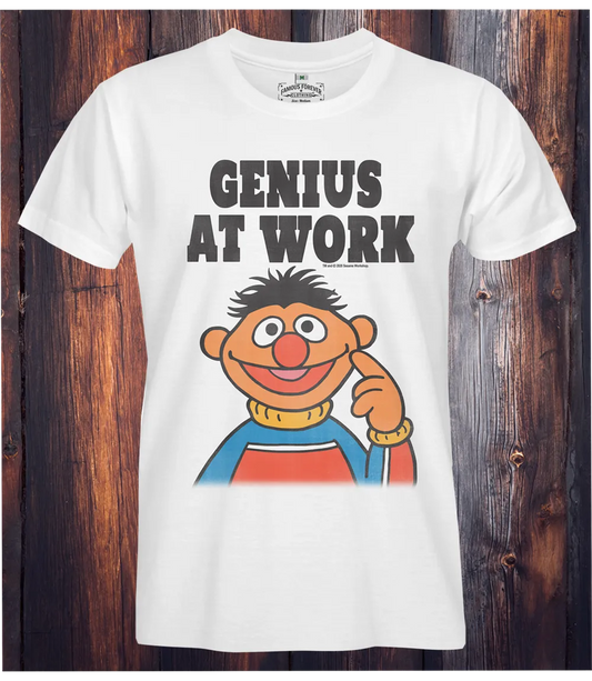 Sesame Street Genius At Work Unisex T-shirt - Medium