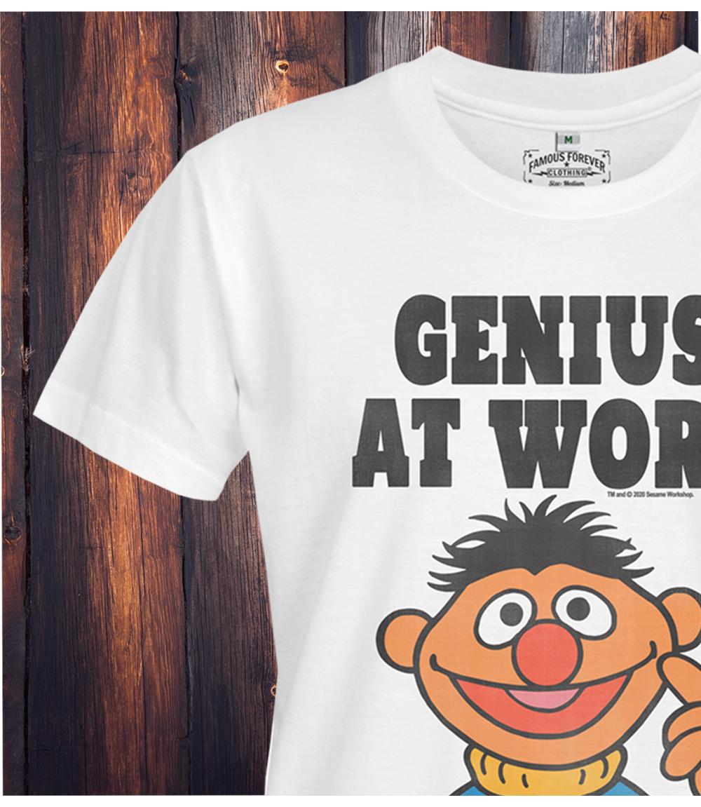 Sesame Street Genius At Work Unisex T-shirt - Medium