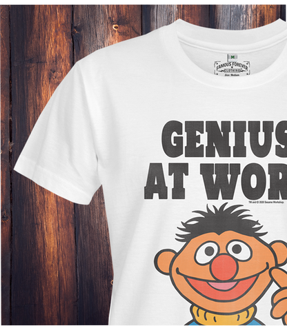 Sesame Street Genius At Work Unisex T-shirt - Medium