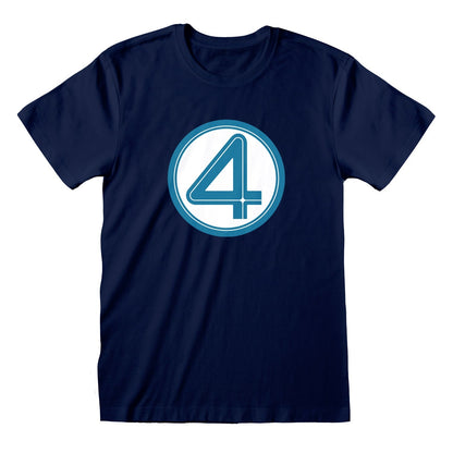 Marvel Comics - Fantastic 4 - Emblem Navy T-Shirt
