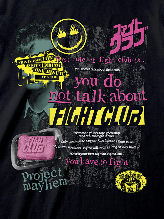 Fight Club - Montage Black T-Shirt