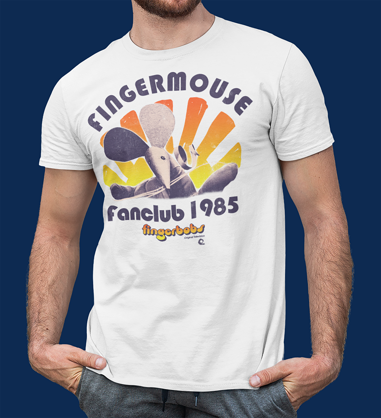 Retro Fingermouse Fan Club T-Shirt - 80s Fingerbobs TV Top