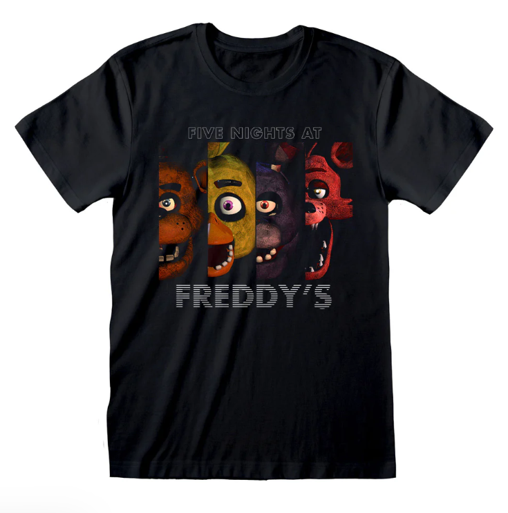 FIVE NIGHTS AT FREDDY'S - PANEL X4 CHARACTER - T-SHIRT