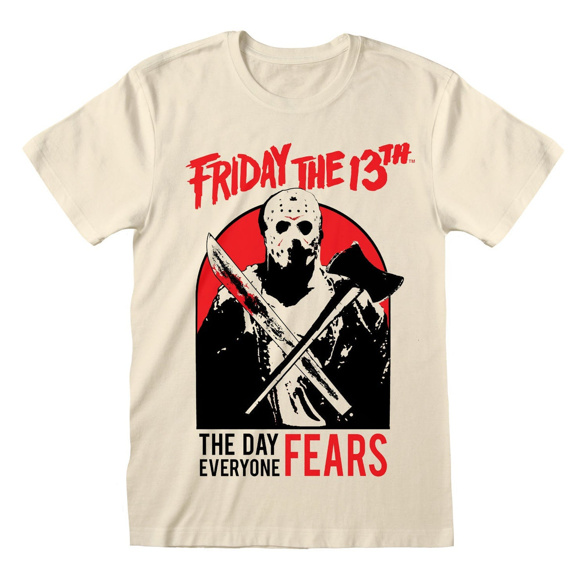 Friday The 13th - Day Everyone Fears Natural T-Shirt