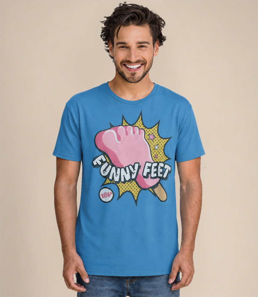 Funny Feet Retro Ice Lolly Unisex Men's T-Shirt