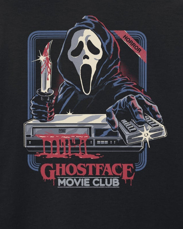 Ghost Face & Steven Rhodes - Movie Club Black T-Shirt