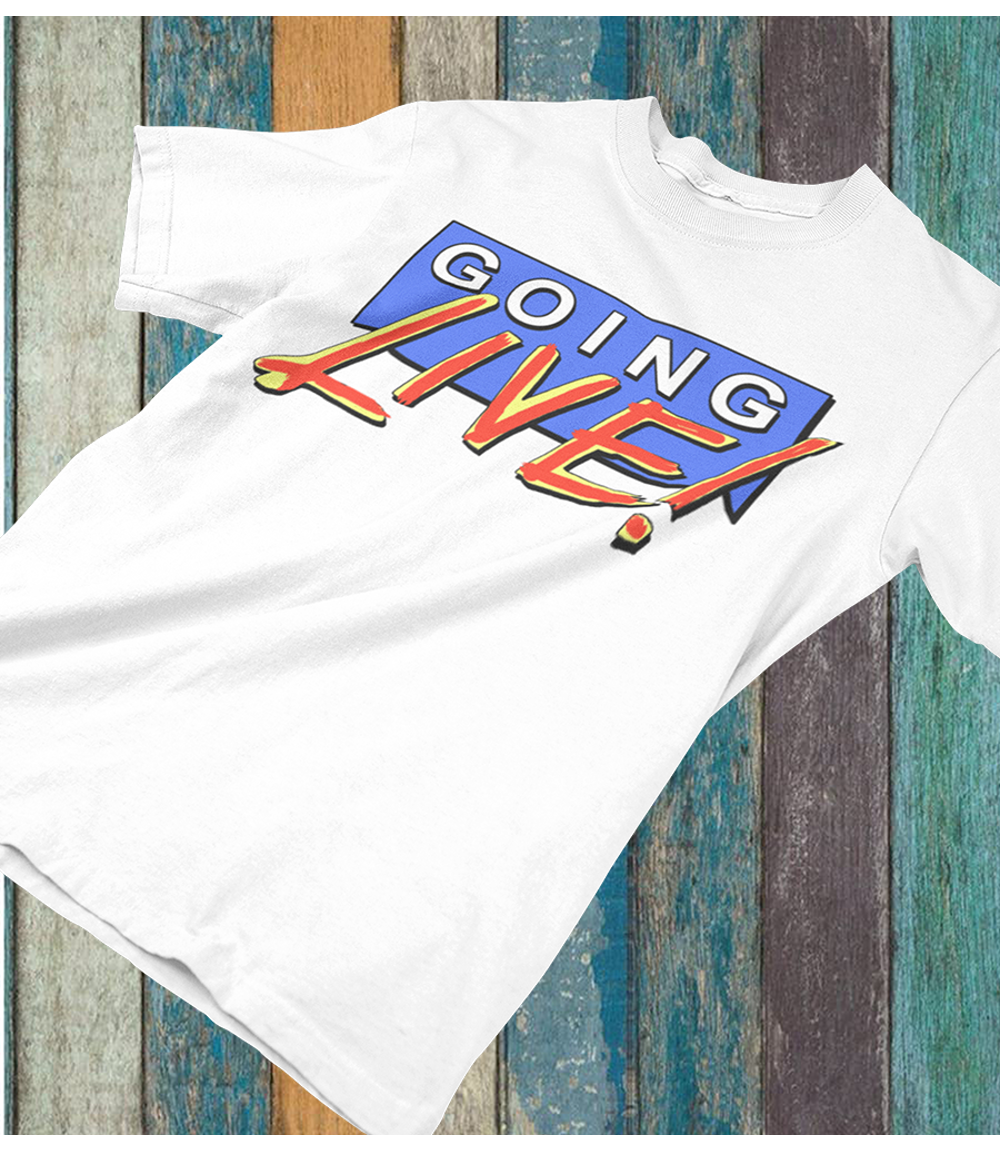 Going Live Unisex T-Shirt,  Retro TV Classic