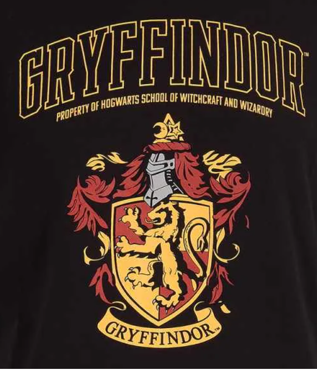 HARRY POTTER - GRYFFINDOR HOUSE CREST - RAGLAN UNISEX T-SHIRT