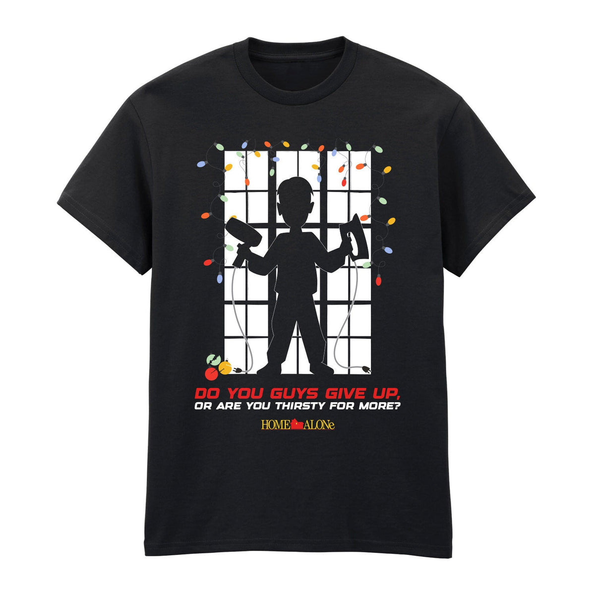 Home Alone - Xmas Window Black T-Shirt