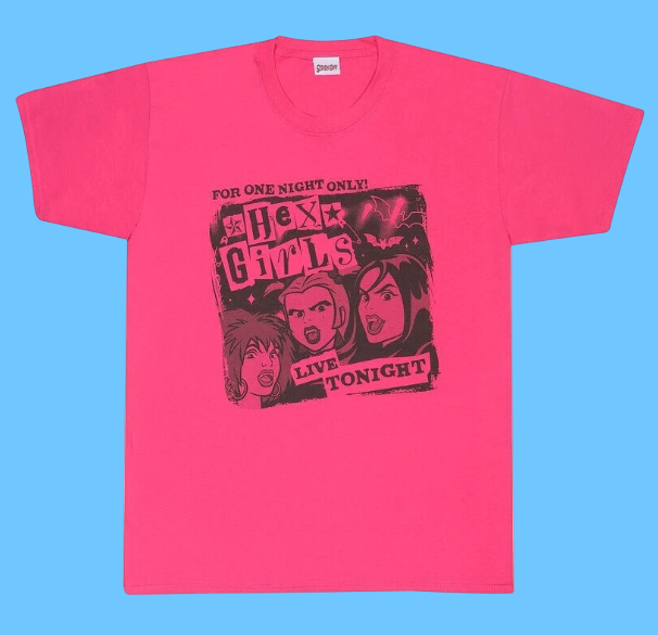 Scooby Doo T-shirt Bold pink short sleeve t-shirt featuring Scooby Doo Hex Girls For one night only graphics