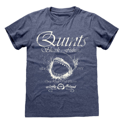 Jaws - Quints Vintage Heather Navy T-Shirt