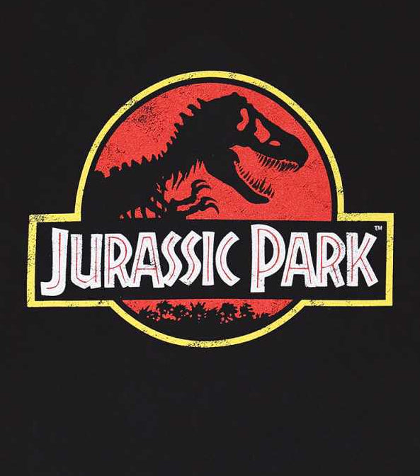 Jurassic Park - Classic Logo Black T-Shirt