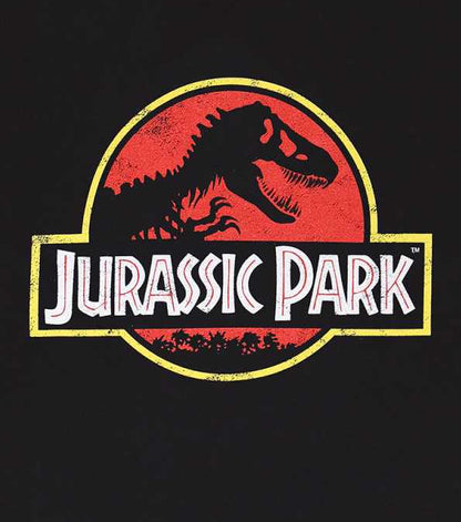 Jurassic Park - Classic Logo Black T-Shirt