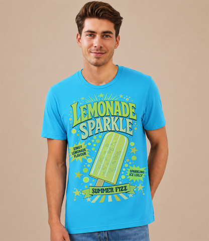 Lemonade Sparkle Retro Ice Lolly Unisex T-Shirt